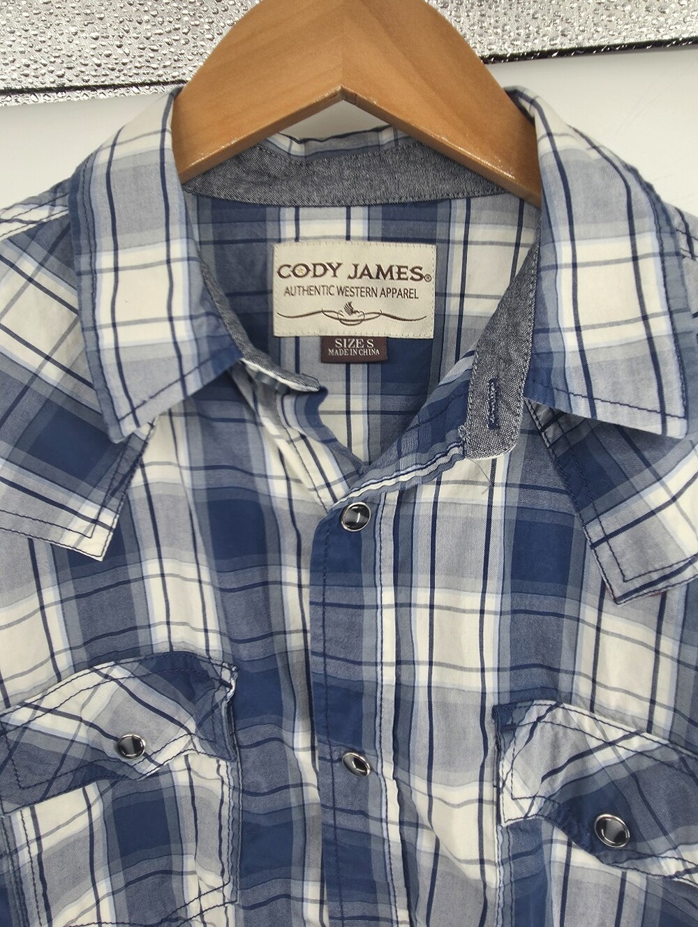 Cody James Men's Western Pearl Snap Button Up Size S Regular Fit